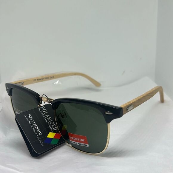 Superior Polarized Sunglasses – Classic Clubmaster Style - Picture 1 of 3